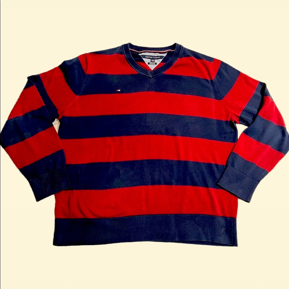 Tommy Hilfiger Rugby Stripped Sweatshirt Sweater